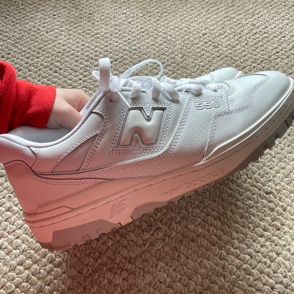 New Balance 550 New White Sneakers Size 12 Men’s - Picture 1 of 5
